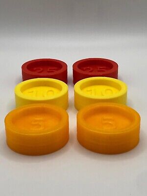 Fisher Price Till / Cash Register Replacement Coins (same sizes) - 3D Printed 2