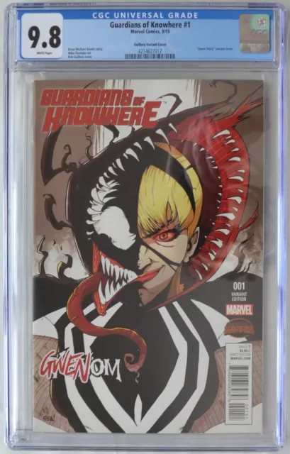 GUARDIANS OF KNOWHERE #1 (2015) CGC 9.8 (NM/MT) WHITE - Rob Guillory Variant