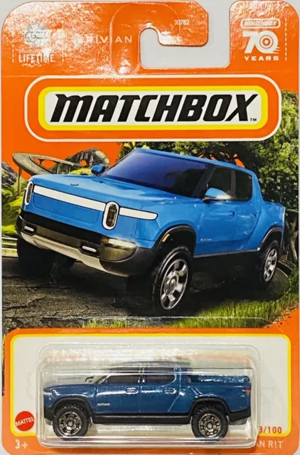 Matchbox Rivian R1T 2022 Collector #38/100 Electric Truck EV Blue