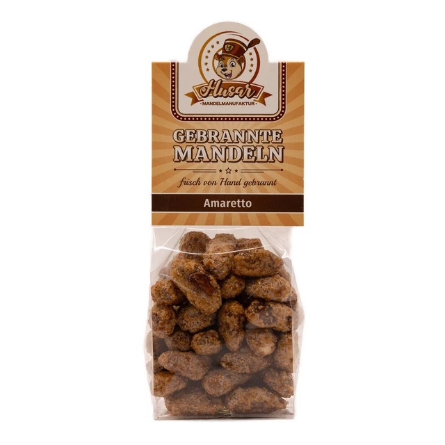 Hussard Mandelmanufaktur Mignonne Amandes Grillées Amaretto Vegan 100g