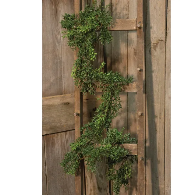 New England Boxwood Garland 6ft - Green - 72 inches