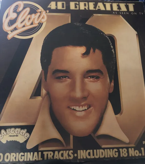Elvis Presley 40 Greatest Hits Vinyl Record LP - Double Gatefold Album