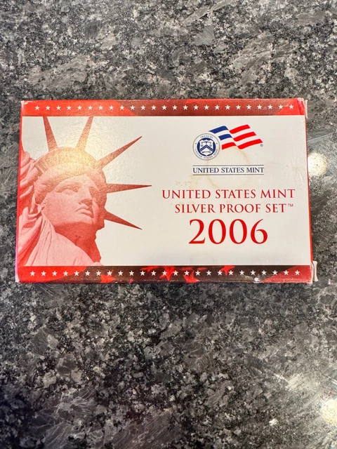 2006- 10 Coin United States Silver Proof, Set In Mint Package  With Coa, Silver