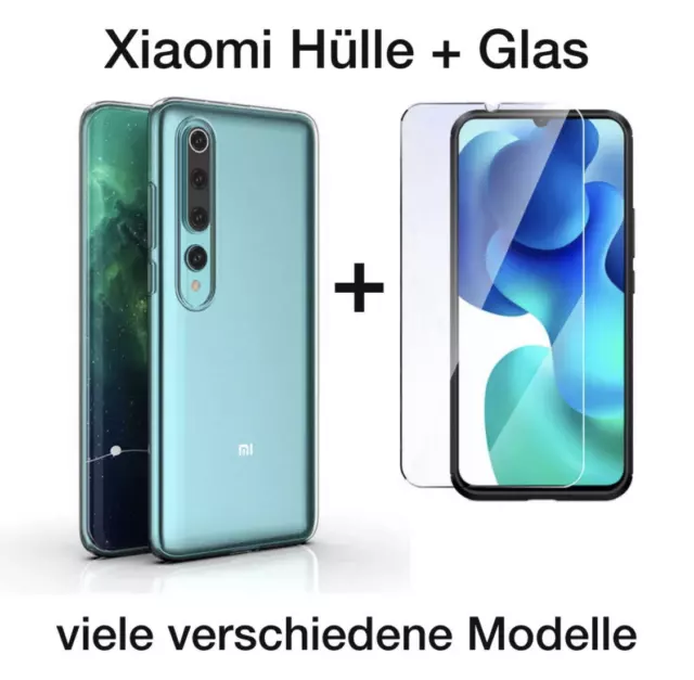 Für Xiaomi Mi Redmi Note 13 12 11 10 9 Handyhülle Hülle Schutzhülle + Schutzglas