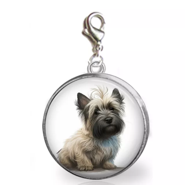 Skye Terrier Dog Charm for Bracelets Terrier Furbaby Love Handcrafted Gift