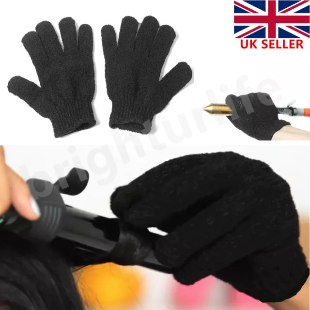 1 Pair Heat Resistant Protective Gloves For Hair Straightener Curling Tongs Wand