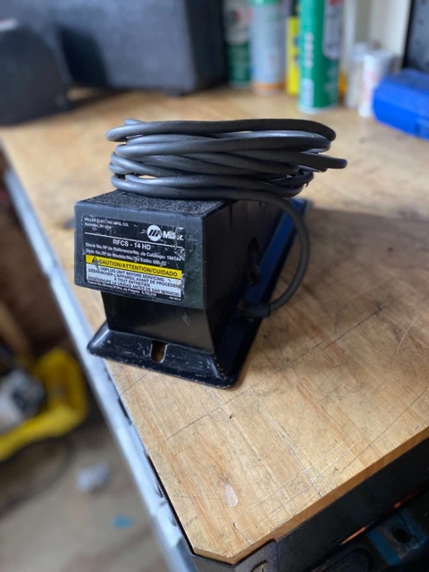 miller rfcs-14 hd foot control pedal tig welding