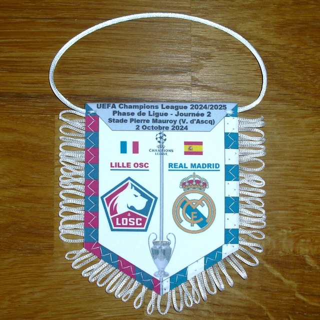 LOSC LILLE fanion wimpel pennant football ancien annees 80-90