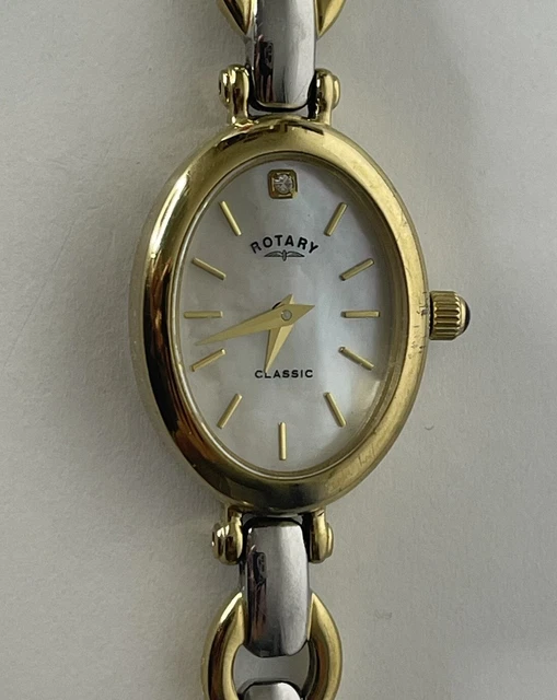 ROTARY CLASSICS MOTHER of Pearl Face Ladies Quartz Watch £30.00