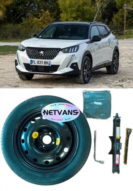 Roue de secours gallete R16 pour Peugeot 2008 (2013-present) avec kit