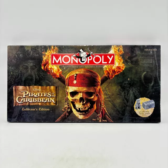 Monopoly Pirates of the Caribbean Collector's COMPLETE USAopoly 2006 POTC Disney