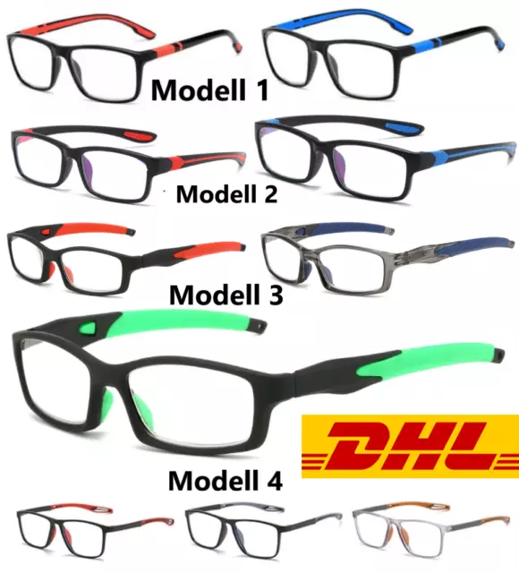 Lesebrille Blaulichtfilter +1.0 bis +6.0  optional als DHL Versand  4 Modelle