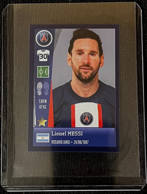 Top Class Sticker PANINI TOP CLASS 2022 Lionel Messi Paris Sticker Sg # 229 Sleeve ...