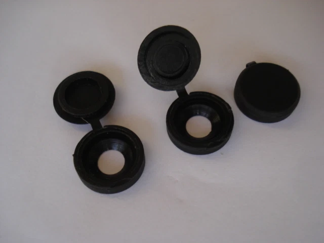 Lote De 10 Tapones Negros De PVC Para Tuercas M10 (llave De 17mm) - Ideales Para Ocultar Y Proteger