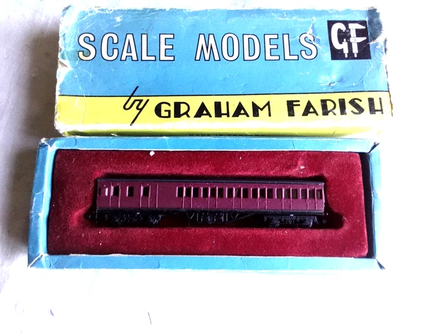 Livery Menu VINTAGE ? GRAHAM Farish Lms Crimson Livery Suburban Brake Coach Boxed N ...