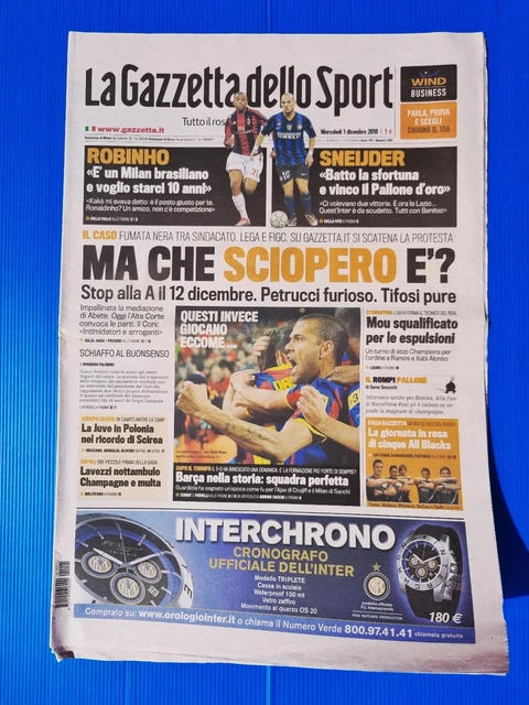 Livre Collector Inter Milan – Scudetto N°18 – La Gazzetta Dello Sport – 2010