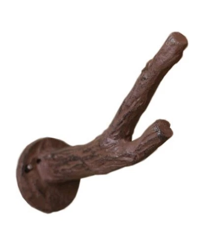 Cast Iron Branch Wall Mounted Hook - Wall Hook for Coat, Jacket, etc - Wall...