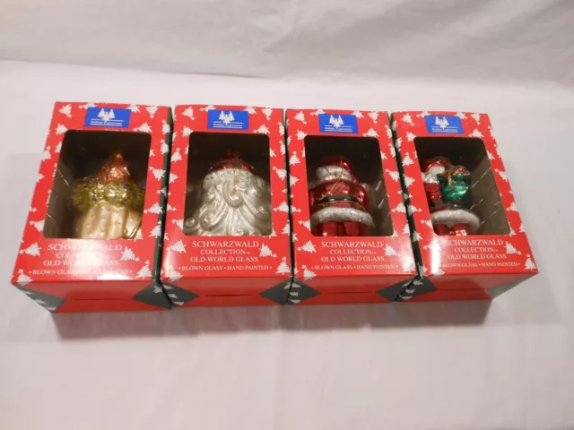 Holiday Expressions Schwarzwald Collection 6" Christmas Ornaments x 4 BRAND NEW 3