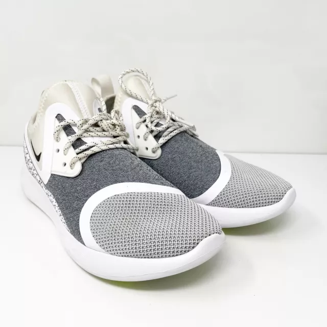 Nike Womens Lunarcharge Essential 923620-100 Gray Running Shoes Sneakers Size 9 2