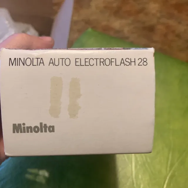 New Old Stock Vintage Minolta Auto Electroflash 28 Japan Instructions Box 1978 2