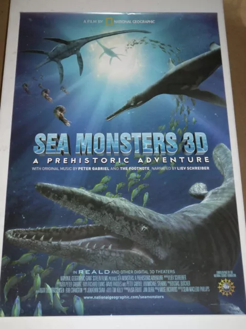 SEA MONSTERS 27x40 ORIGINAL S/S MOVIE POSTER