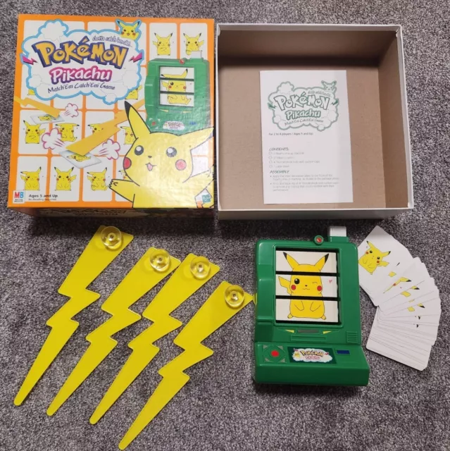 Pokemon Pikachu Hasbo Match Game Milton Bradley