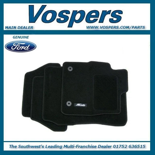 GENUINE FORD FIESTA MK7 & MK75 20112017 Front & Rear Black Carpet Mats
