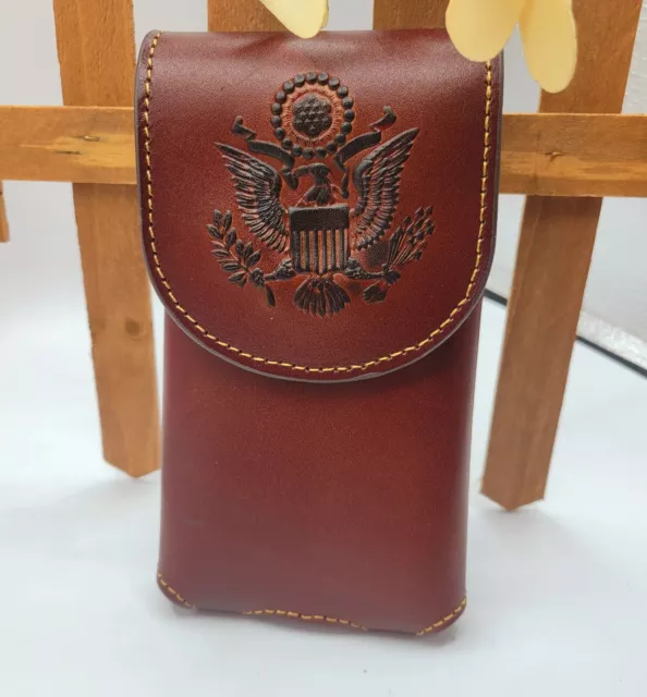 Montana West Cell Phone Holder Holster  genuine Leather Belt Loop  American Eagl