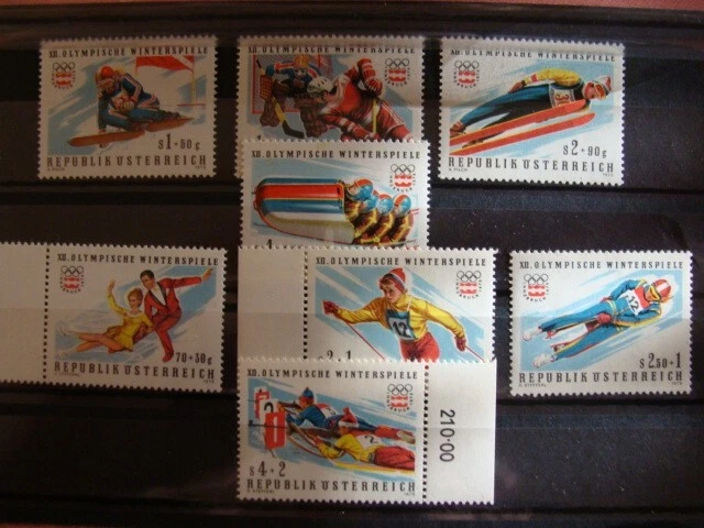 Österreich, Michel 1479/82 u. 1499/02, Sätze aus 1975** ,postfrisch, 1a Zustand
