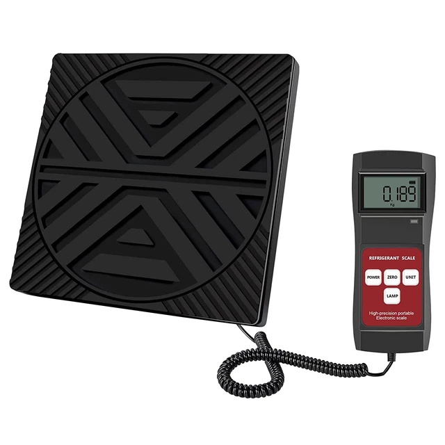 ACS-100S Electronic Refrigerant Scale Charging HVAC Tools, Freon Scale 198Lbs/90