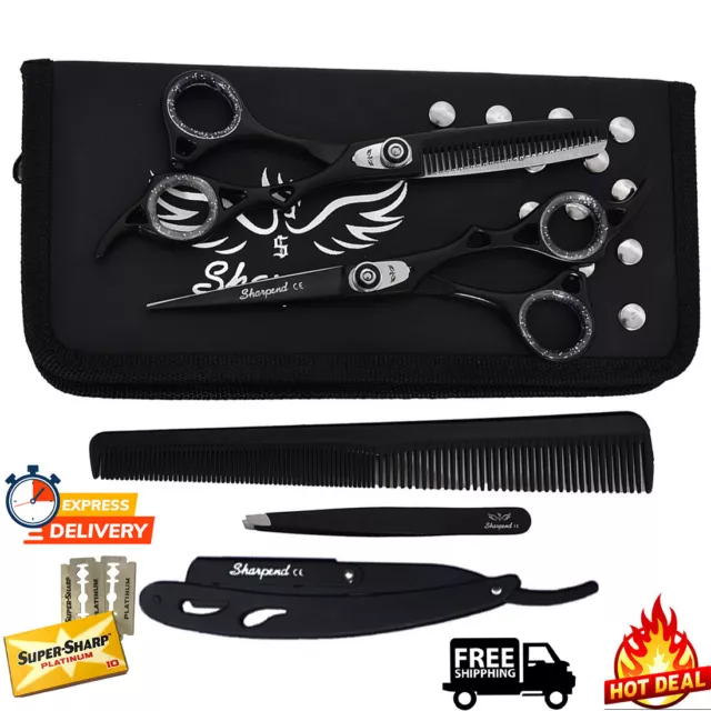 Professional Salon Barber Hairdressing Hair Cutting Thinning Scissors Shears Set