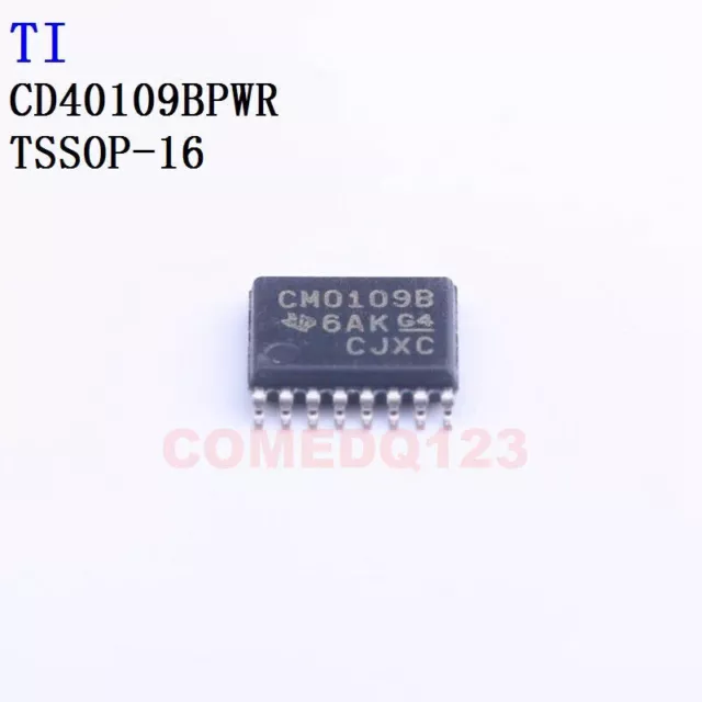 10PCSx CD40109BPWR TSSOP-16 TI Translators Level Shifters #E7