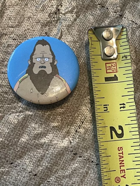 Bob's Burgers Beef Squatch Hamburger Button Pin