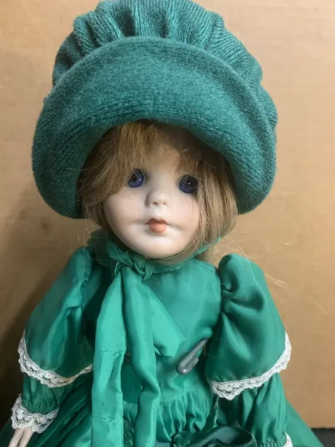 Vintage 1981 Marjorie Spangler Limited Edition 14” Porcelain Doll “Rachel” 🔥🔥 3