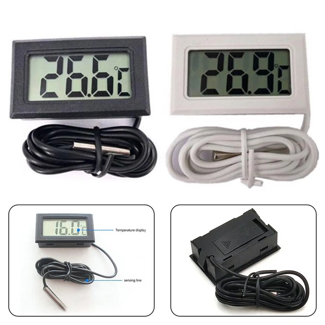 1 * Digital Thermometer Fish Tank Refrigerator Water Temperature Gauge Durable