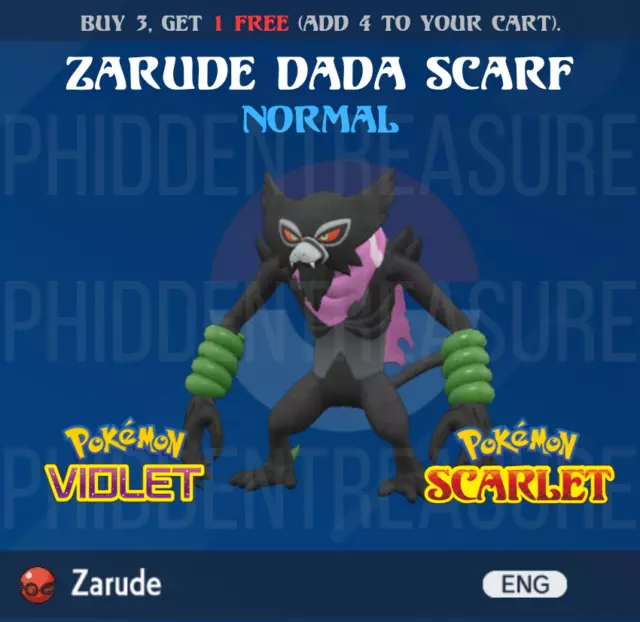 Zarude (6IV, Event, Battle Ready) - Pokemon Sword and Shield