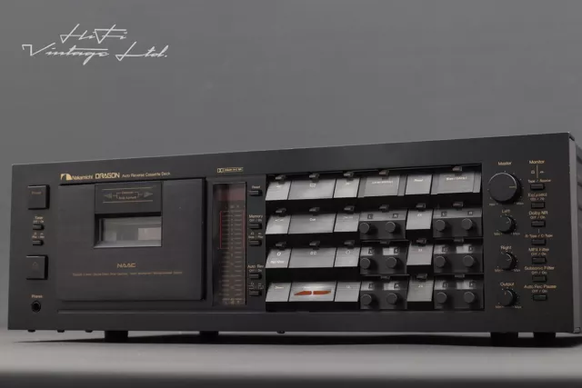 Nakamichi DRACHE 3-Kopf Auto Rückwärts Kassettendeck HiFi Vintage