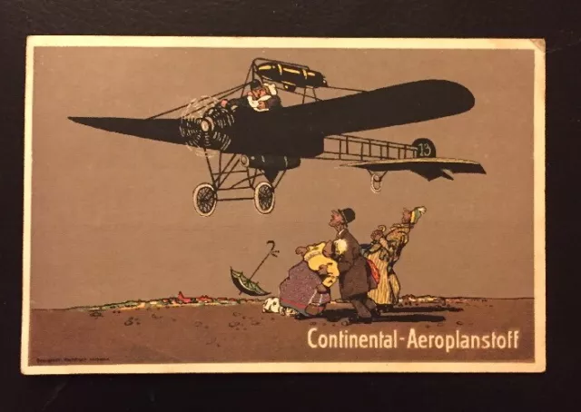 : Ak Postkarte - Werbepostkarte Continental Aeroplanstoff Reklamekarte