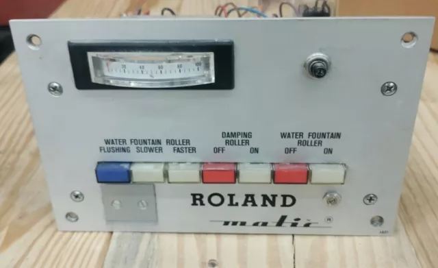 Man Roland ManRoland Roland 600 Water  Control Board In Hand Ships Fast.