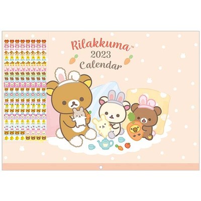 RILAKKUMA 2023 WALL Hanging Calendar San-X Japan A4 W21×H30cm CD37001 RILAKKUMA 2023 WALL Hanging Calendar San-X Japan A4 W21×H30cm CD37001