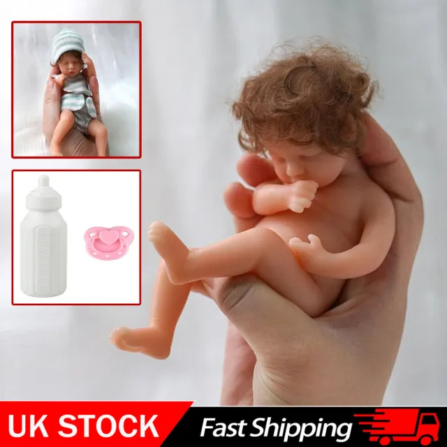 6" Reborn Baby Dolls Soft Vinyl-Silicone Realistic Handmade Newborn Girl Doll