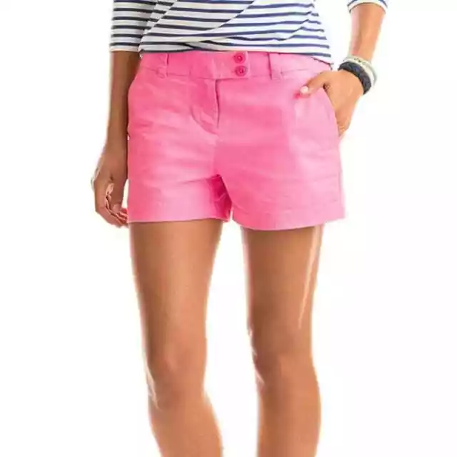 NWT Vineyard Vines Pink Washed Dayboat Classic Shorts Size 4