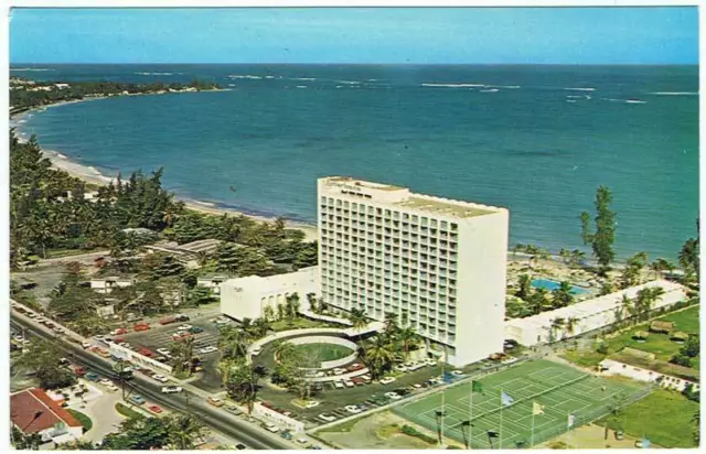 Postcard from Puerto Rico. American Hotel. Isla Verde, San Juan, Puerto Rico