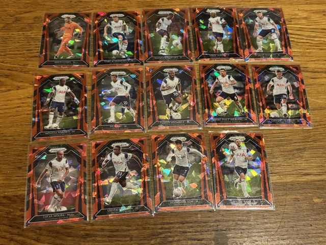 panini prizm red cracked ice tottenham bundle of 14 Includes Son And Kane