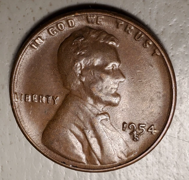 1954-S Chip & Other Die Issues Obverse Errors Lincoln Wheat Cent/Penny Variety