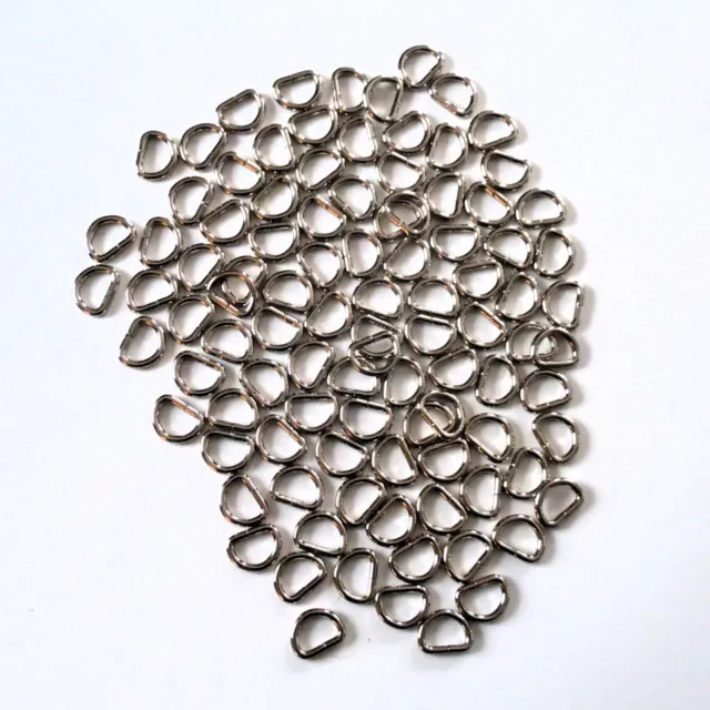 D Rings Silver 99 Pieces Buckle for Purse & Bag Straps Metal Fastening 16mm