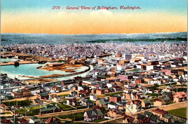 Vintage PPC - General View of Bellingham, Washington - F21837