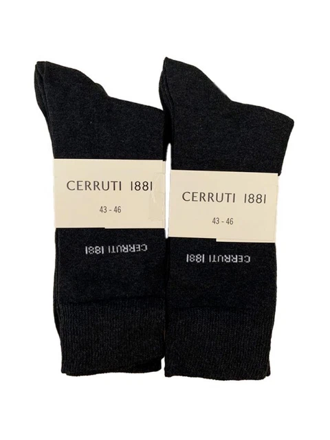 Lot de 6 paires de chaussettes Homme gris foncé Cerruti 1881 taille 43/46