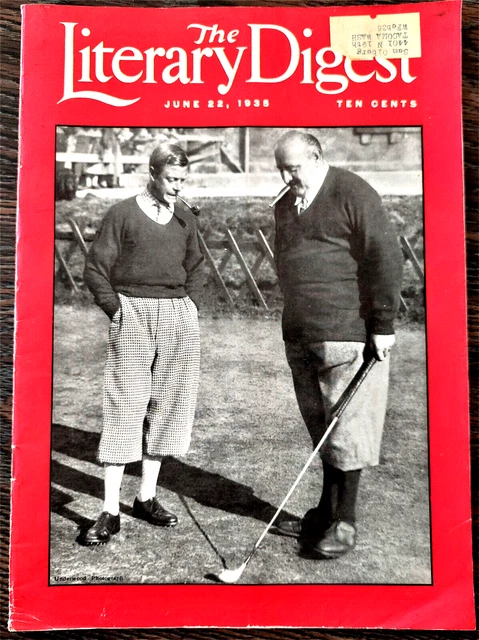Literary Digest, June 22, 1935, AMA & birth control, H G Wells, Max Baer, Sr.