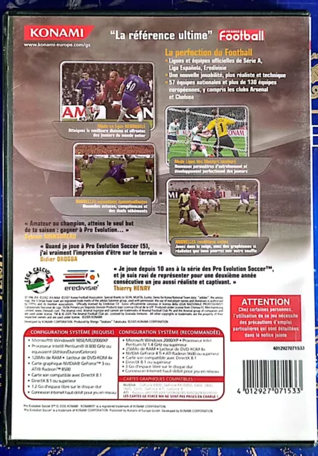 Jeu PC Pro Evolution Soccer 5 /Blaspo boutique 17 3